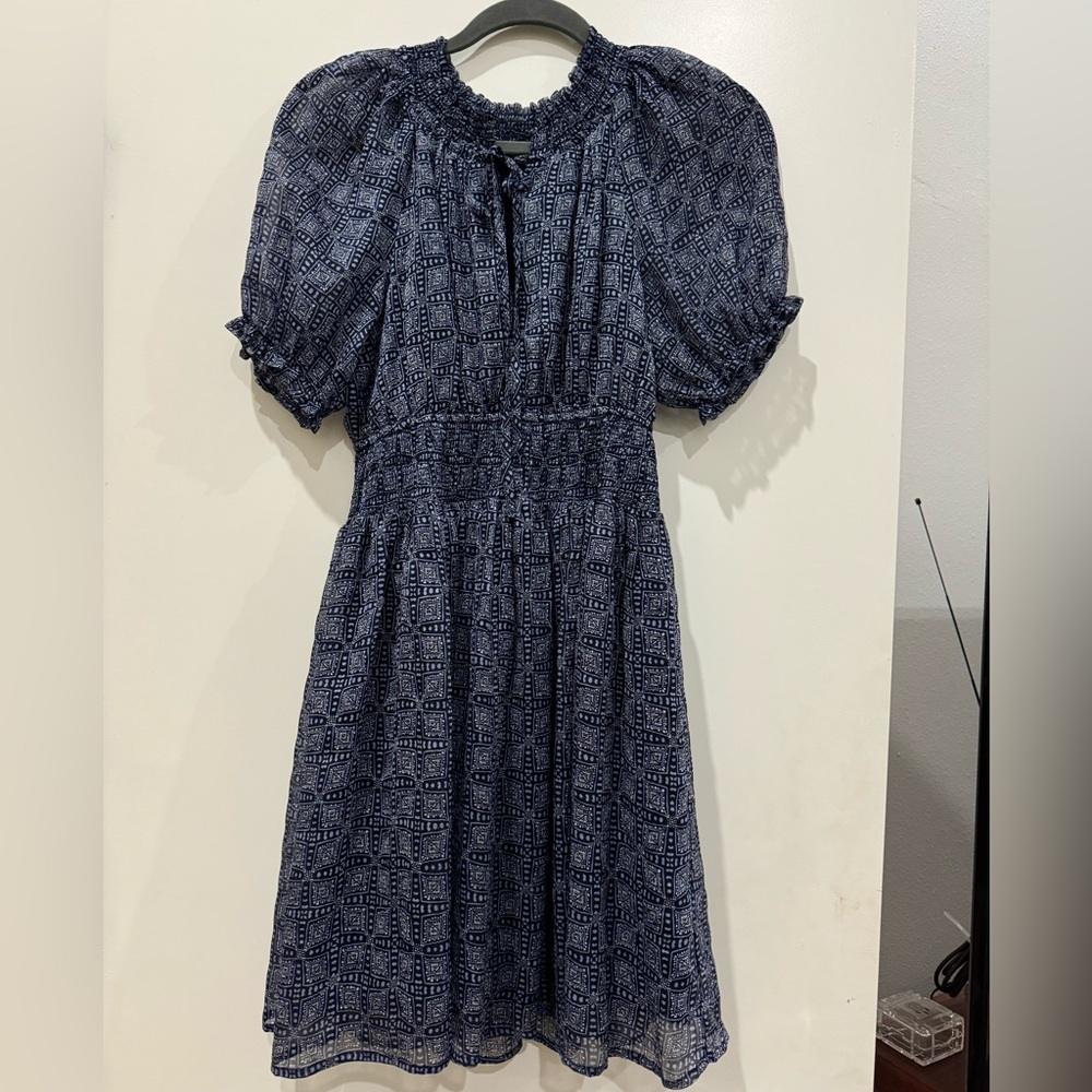 Blu Pepper smocked waist dress
